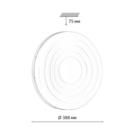 FASS Wood LED 48W 3000-6000K D388 IP43.-4