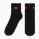 Women's socks "Heart" minku, Black color, rr 36-39 (23-25 ​​cm)