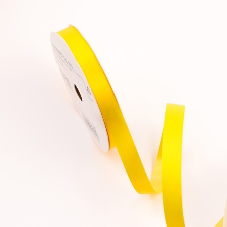 Plastic tape "Bright matte", 1.2cm x 45m, yellow-1