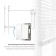 Two -clavy switch with self -return (white) W1122401