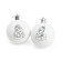 Christmas balls for coloring for the New Year "Princesses", D = 5.5 cm, 2 pcs, paints, a set for creativity