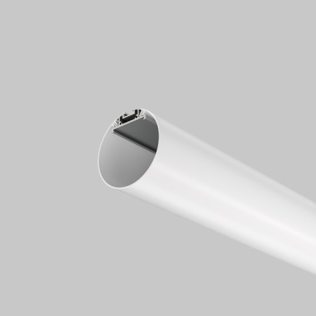 Aluminum profile of the suspended Led Strip Alm-D60-S-2M, 200x3 cm, silver color-1