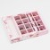 Box for sweets, 16 pcs, "peonies", pale pink, 17.7 x 17.7 x 3.8 cm