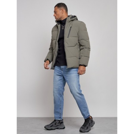 Male jacket, size 58, khaki color-2