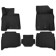 Kvesta 3D rugs in the cabin for Toyota LC 200, 2015-2021, 5 pcs, black, gray