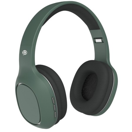 Pero BH04 headphones, wireless, full -size, microphone, 400 mAh, up to 20 hours, green
