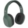 Pero BH04 headphones, wireless, full -size, microphone, 400 mAh, up to 20 hours, green
