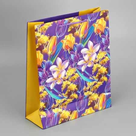 Gift package laminated, packaging, "bloom", m 24 x 29 x 9 cm-6