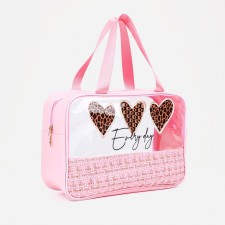 Lightning cosmetic bag, pink color
