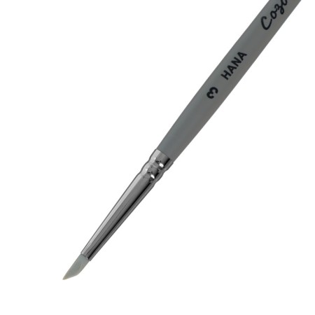 Brush-glass Silicon "Peak", Hana Create No. 3 (exhibition length 7 mm), short dull handle-1