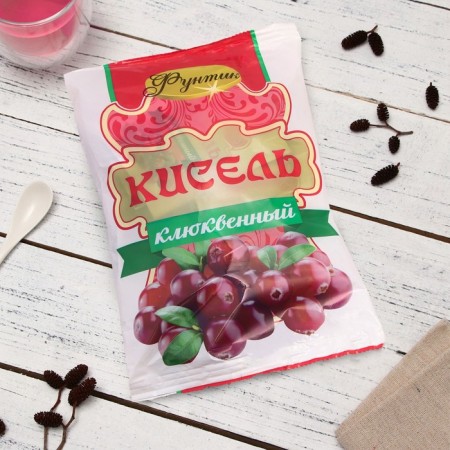 Кисель "Фунтик" со вкусом клюквы, 30 г