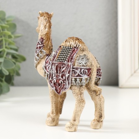 Polystone souvenir "Desert camel with a blanket" 11.7x4.7x13.5 cm-2