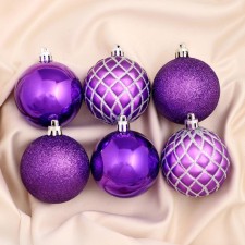 Set of balls plastic D-6 cm, 12 pcs 