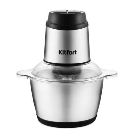 KitFort K-3025 grinder, stainless steel, 250 watts, 2 l, 2 speeds, metallic