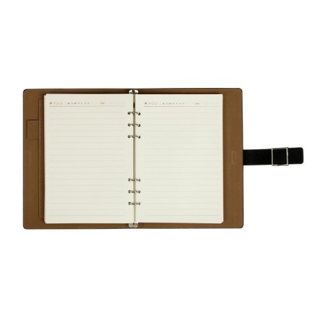 Organizer "New" A5, with a head of 92 sheets in a ruler, leatherette cover, mix-10