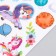Plastic sticker interior phosphorus "unicorn and planet" 25x20.5 cm