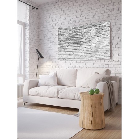 Decorative panel with photo printing "Old bricks", horizontal, size 150x200 cm