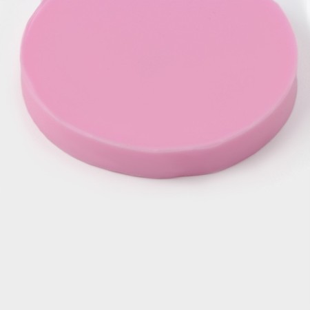 Mold Dolyana "Rose Cycle", silicone, d = 8 cm, pink color-3