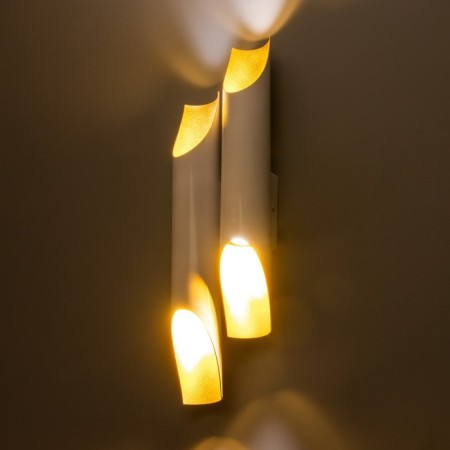 Sconces "tube" 4xgu10 35W white gold 12x6x47cm-2