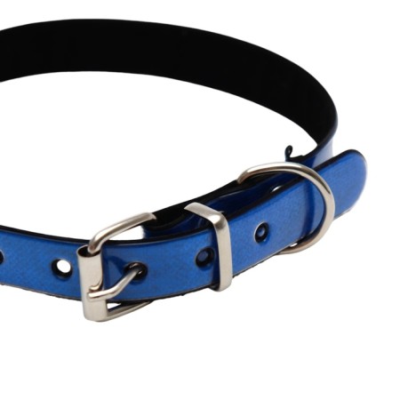 A collar with a reflective coating "Bones", 26-33 x 1.5 cm, a mix of flowers-1