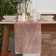 Path with sequins on the table, central pore, 30*120 cm