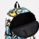 School backpack of textiles on a zipper, 3 pockets, yellow/multi -colored color