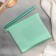 Zip Lock silicone bag, 21.5 × 18 cm, 1.1 l, multifunctional, hermetic, turquoise color
