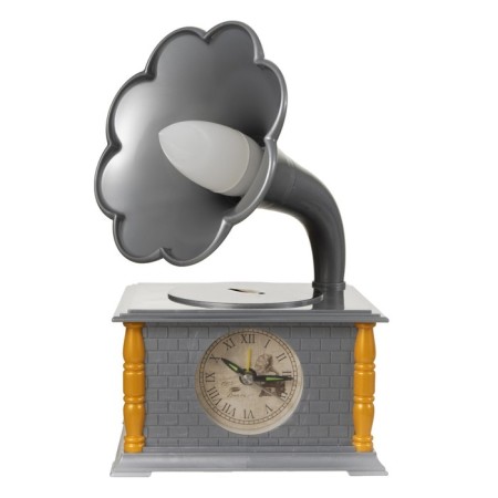 Gramophone table lamp E14 10W gray 14.5x12.3x24.5 cm Risalux-11
