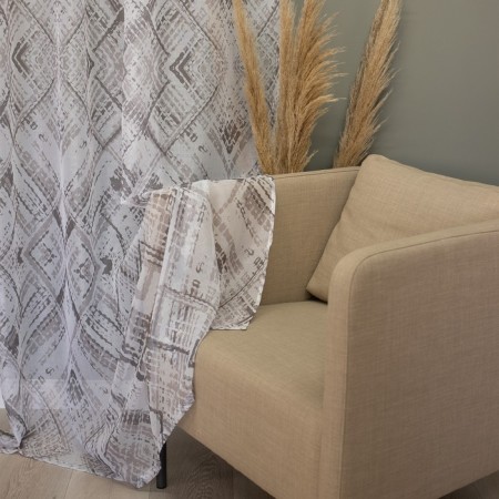 Witerra Len 150x270cm curtain, gray, PE100%-8