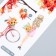 Interior plastic sticker on the switch "Autumn. Cycling Walk" 11x25 cm