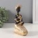 Souvenir Polystone "African with a child, in a golden dress" 11x7.5x18 cm