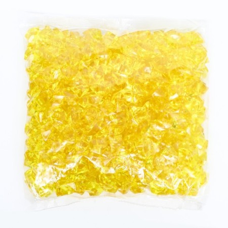 Artificial ice, 260 pcs, 25 x 18 mm, yellow-4