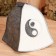 Set Gift 4 Women's objects "yin-yang" (hat, rug, mitten, slippers)