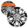 Wheel caps 13 "Lyon T", silver/black, carbon, 2 pcs AIRLINE AWCC-13-05
