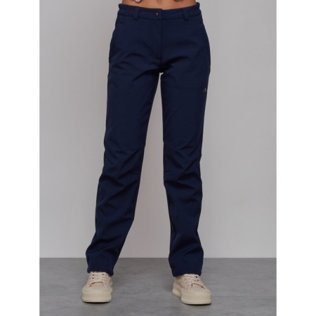 Sports female trousers, size 48, dark blue color-6