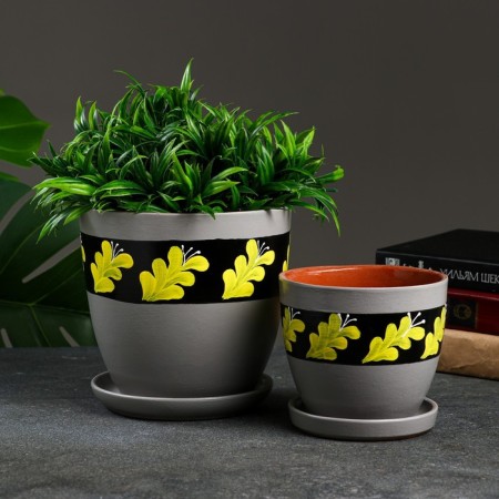 Set of pots 3 pcs. "Dubrava" 2.6l, 1.4l, 0.9l-2