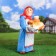 Garden figure "Grandma" bread and salt! "53x23x32cm