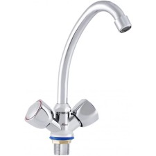 FAUZT FZS-211-17 kitchen mixer, two-welfare, pour length 135 mm, chrome