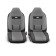Autoshekhli universal Comfort COM-1105H black/dark gray, 9 items