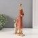 Polystone souvenir "Mom with a son with a basket of flowers" Red-borded 5x9.8x24 cm