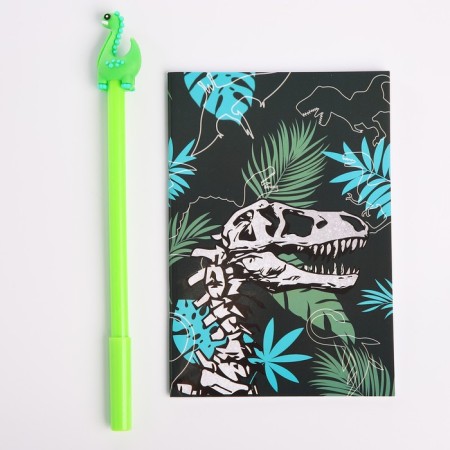 Gift set for the boy "Dinosaurus", wallet, notebook, handle-2