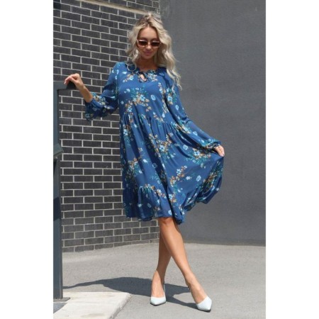 Women's dress, size 50, blue color