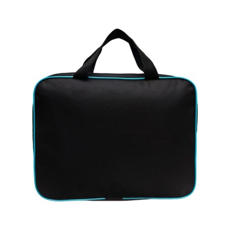 A4 notebook folder on lightning textiles 70mm 350 x 270, black/mint "September 1"-2