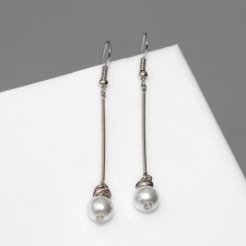 Earrings with pearls 
