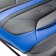 Frame 3D capes Car Performance, 2 pcs, eco-leather, black-blue