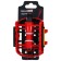 Pedals 9/16 "Dream Bike, with bearings, plastic/steel, red color