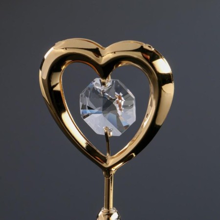 Souvenir "Heart" mini, with crystals-3
