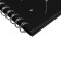 A5 sketchbook, 30 black sheets on the crest, “whale”, solid substrate, density 110 gr., Mix