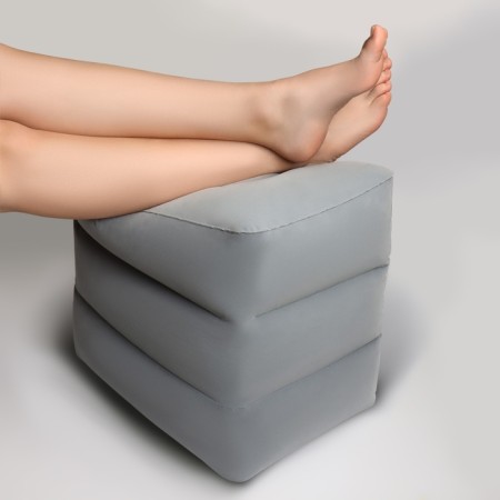 Pillow inflatable, 46 × 33 × 45 cm, in a case, color gray color-12