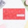 Envenue for money "Hardly!" butterflies on red, 17 x 9 cm